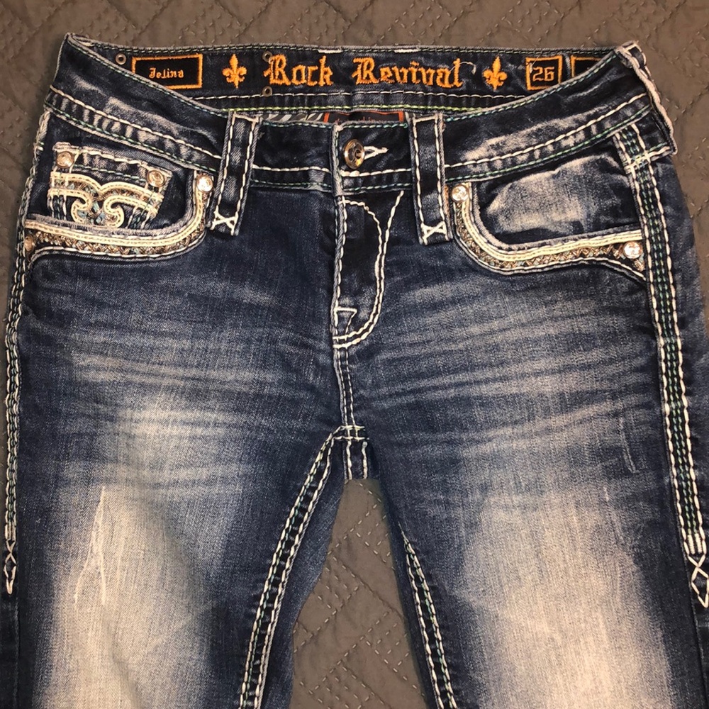 ROCK REVIVAL ANKLE SKINNY JELINA SIZE 26